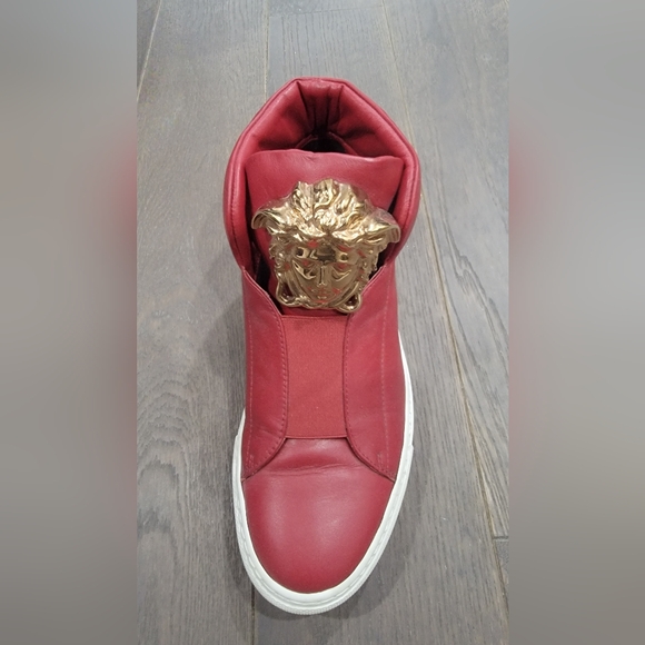 Versace Leather Slip On Sneaker - Picture 3 of 3